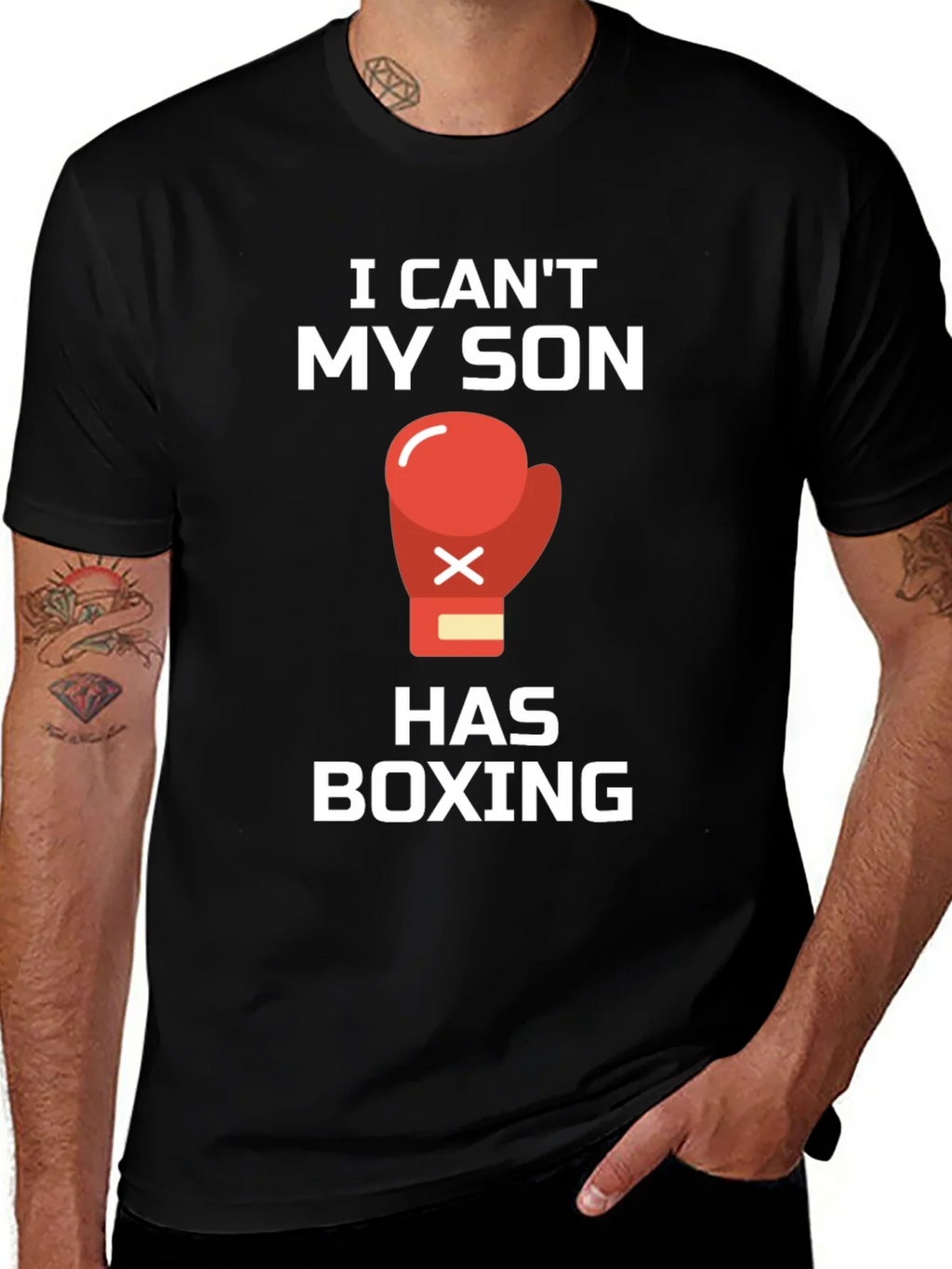 I Cant My Son Has Boxing T-Shirt product image 1