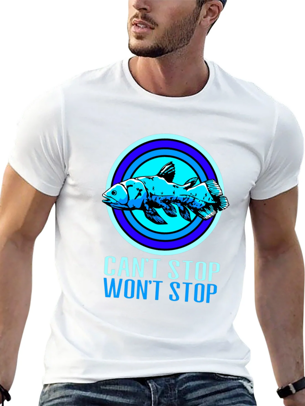 Cant Stop Wont Coelacanth T-Shirt product image 10