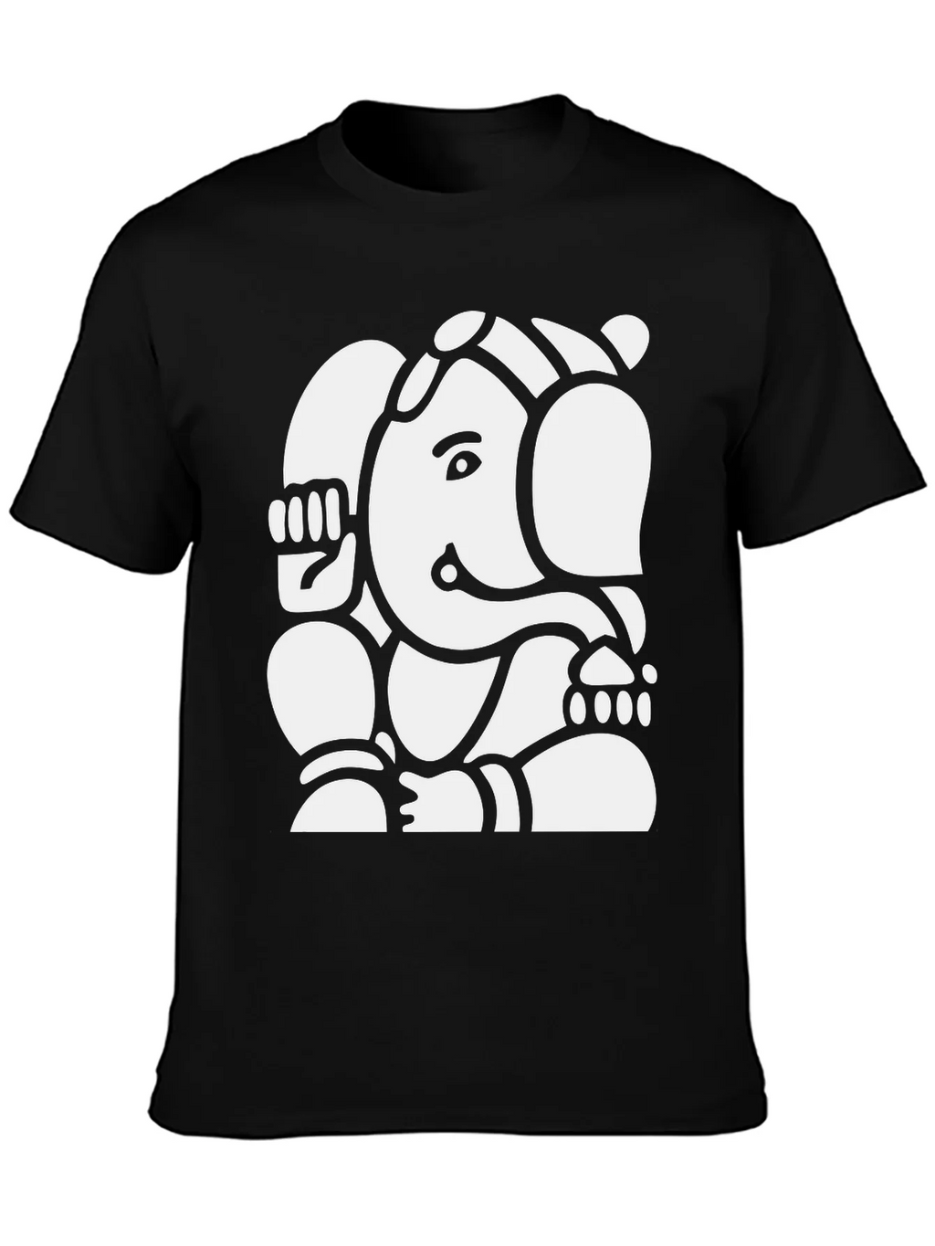 Ganesh Graphic Tee - Black Cotton Blend product image 3
