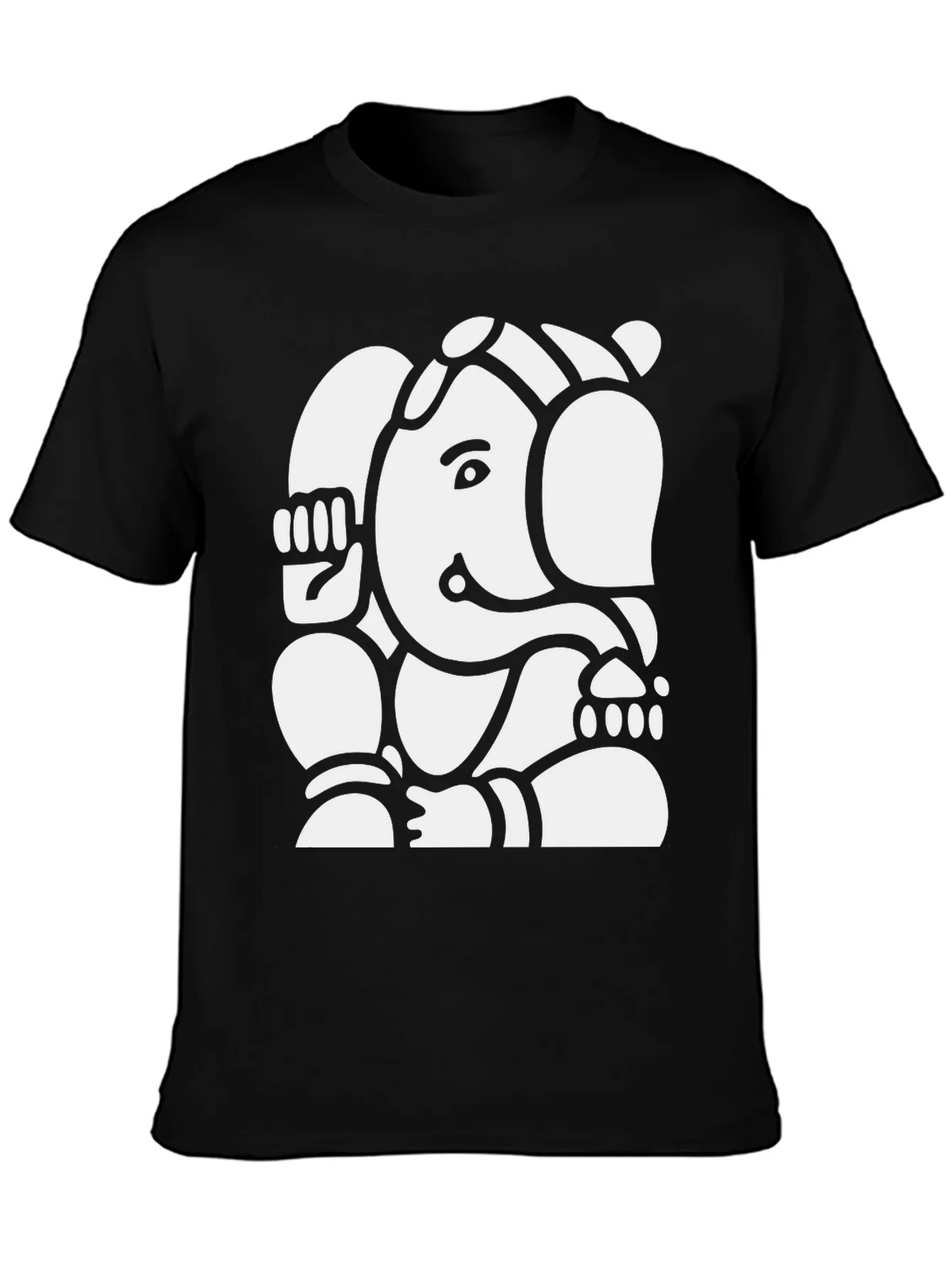Ganesh Graphic Tee - Black Cotton Blend product image 3