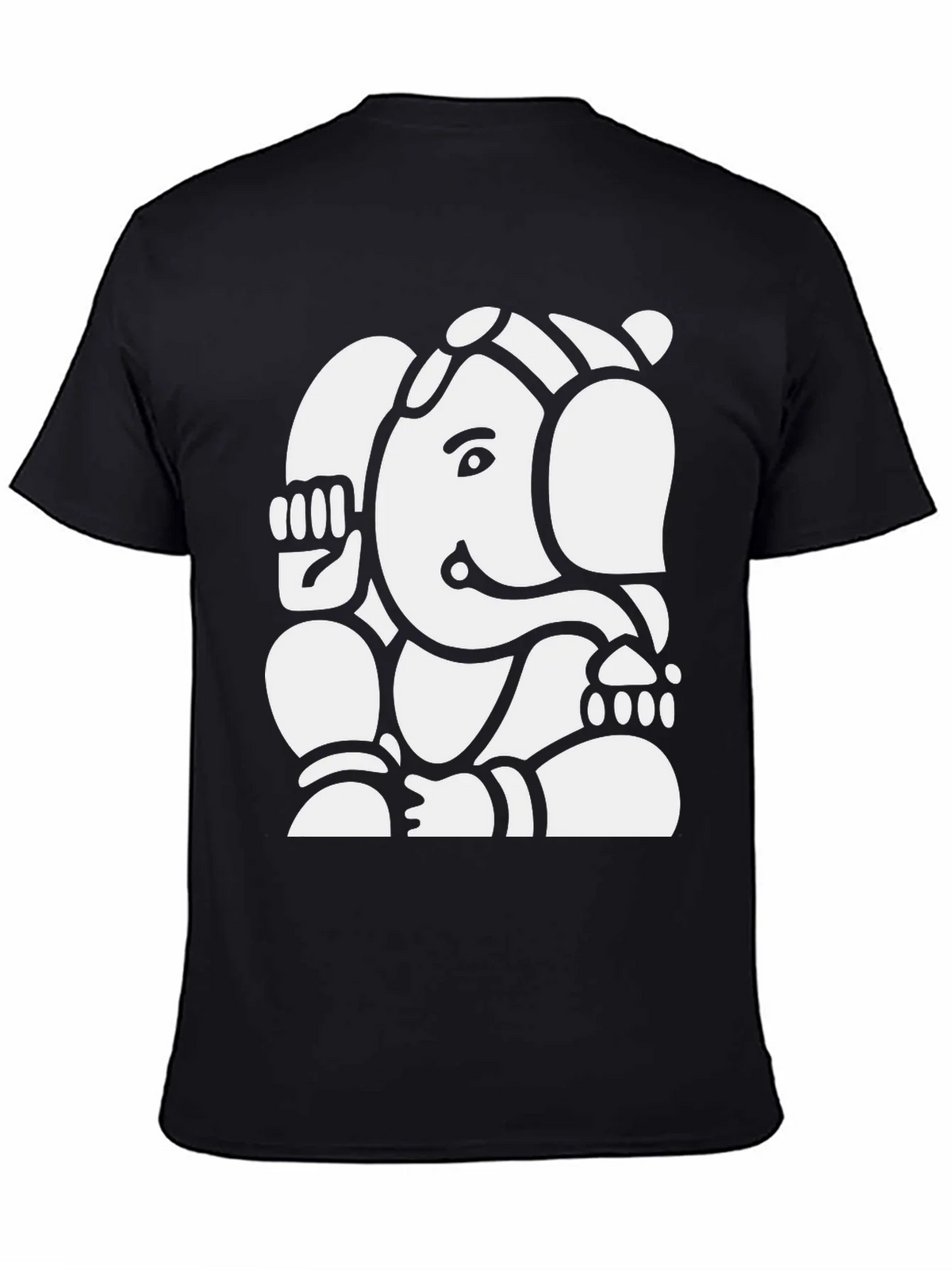 Ganesh Graphic Tee - Black Cotton Blend product image 4