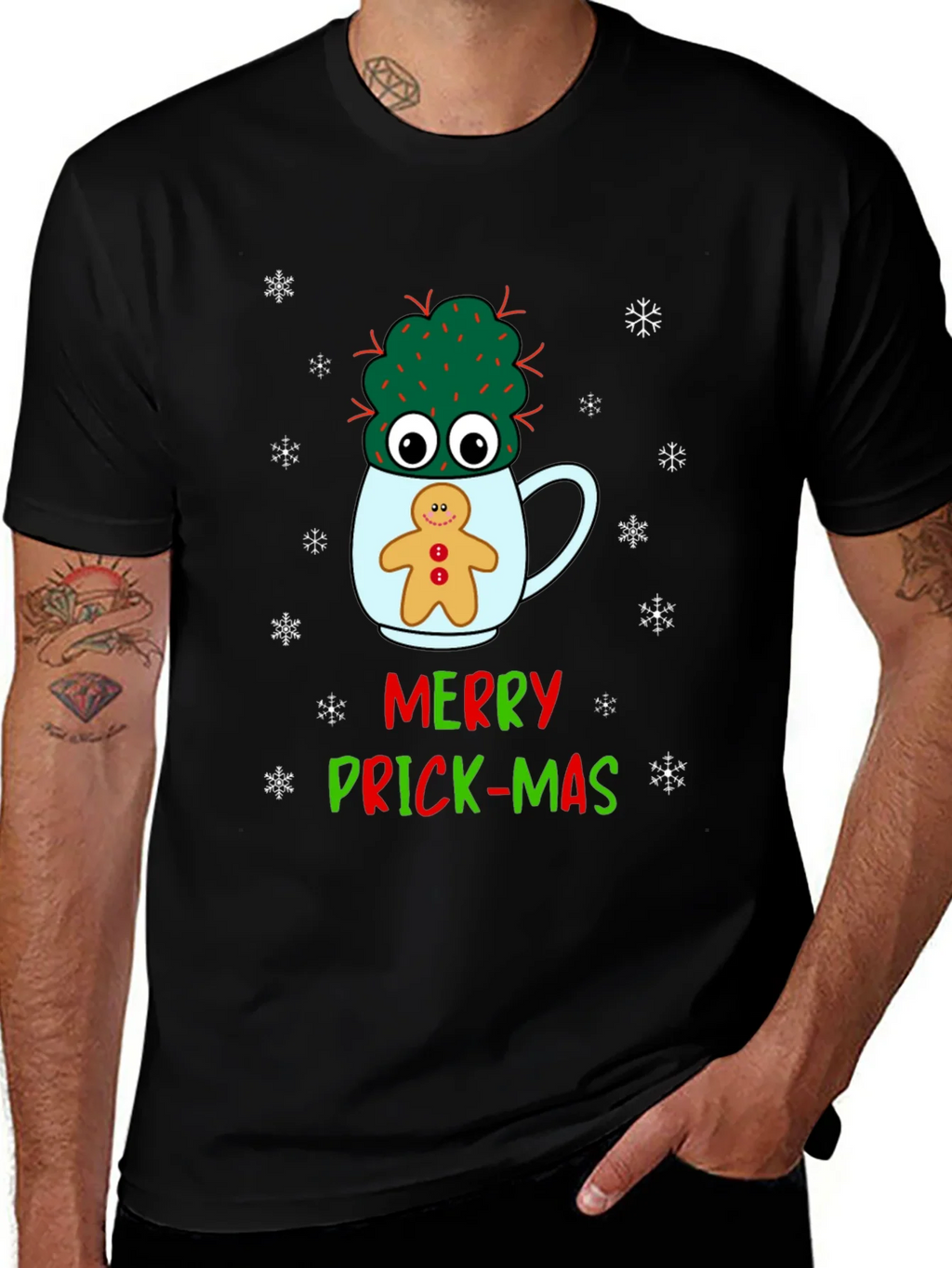 Merry Prick-mas Graphic T-Shirt product image 1