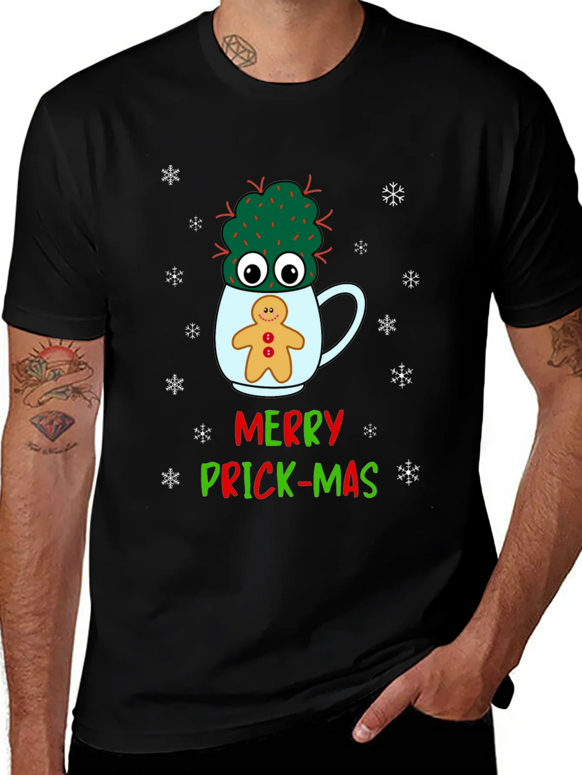 Merry Prick-mas Graphic T-Shirt product image 1