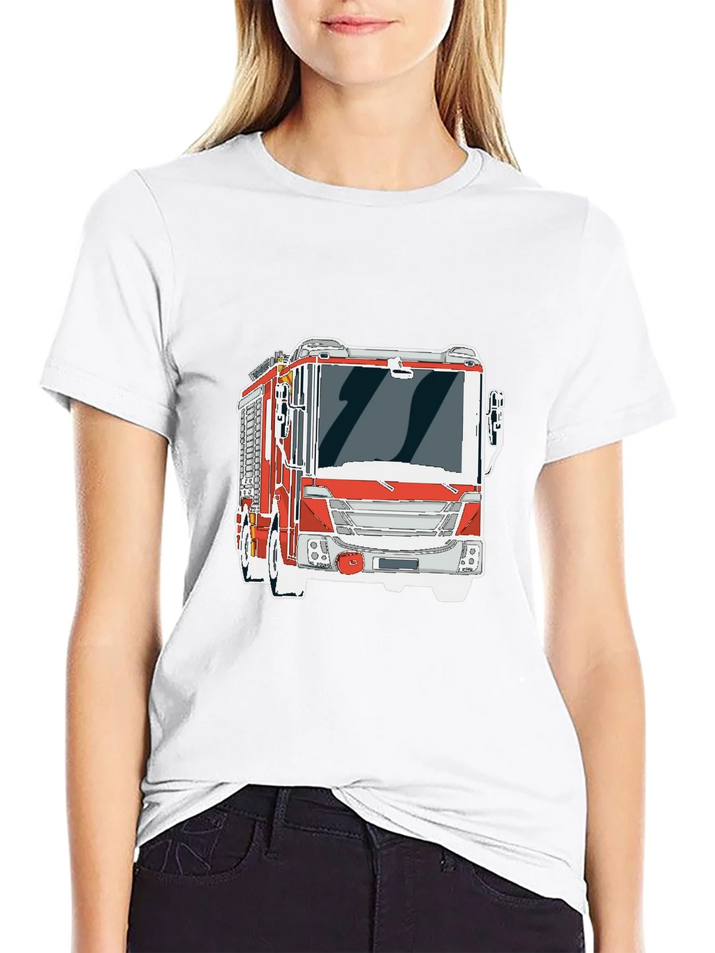 Firetruck Graphic Tee - Cool Fire Engine T-Shirt product image 8