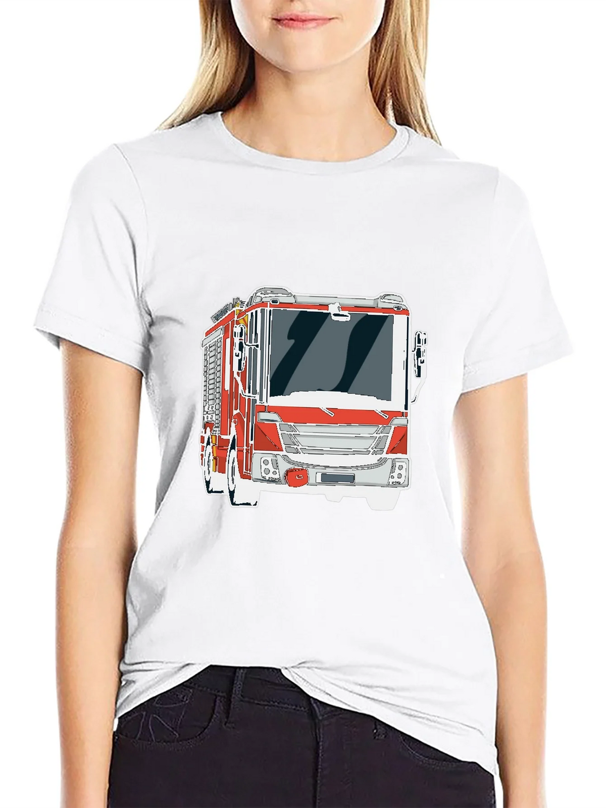 Firetruck Graphic Tee - Cool Fire Engine T-Shirt product image 8