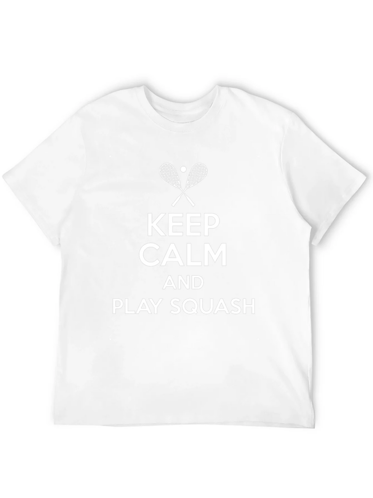Keep Calm & Play Squash Black T-Shirt product image 11