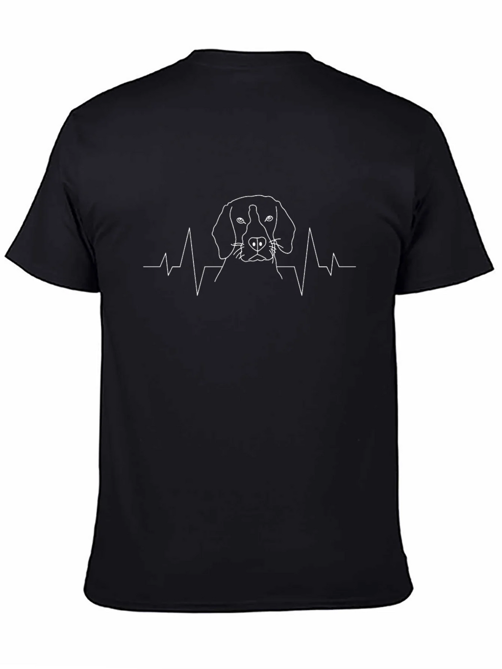 Dog Heartbeat Line Art T-Shirt product image 4