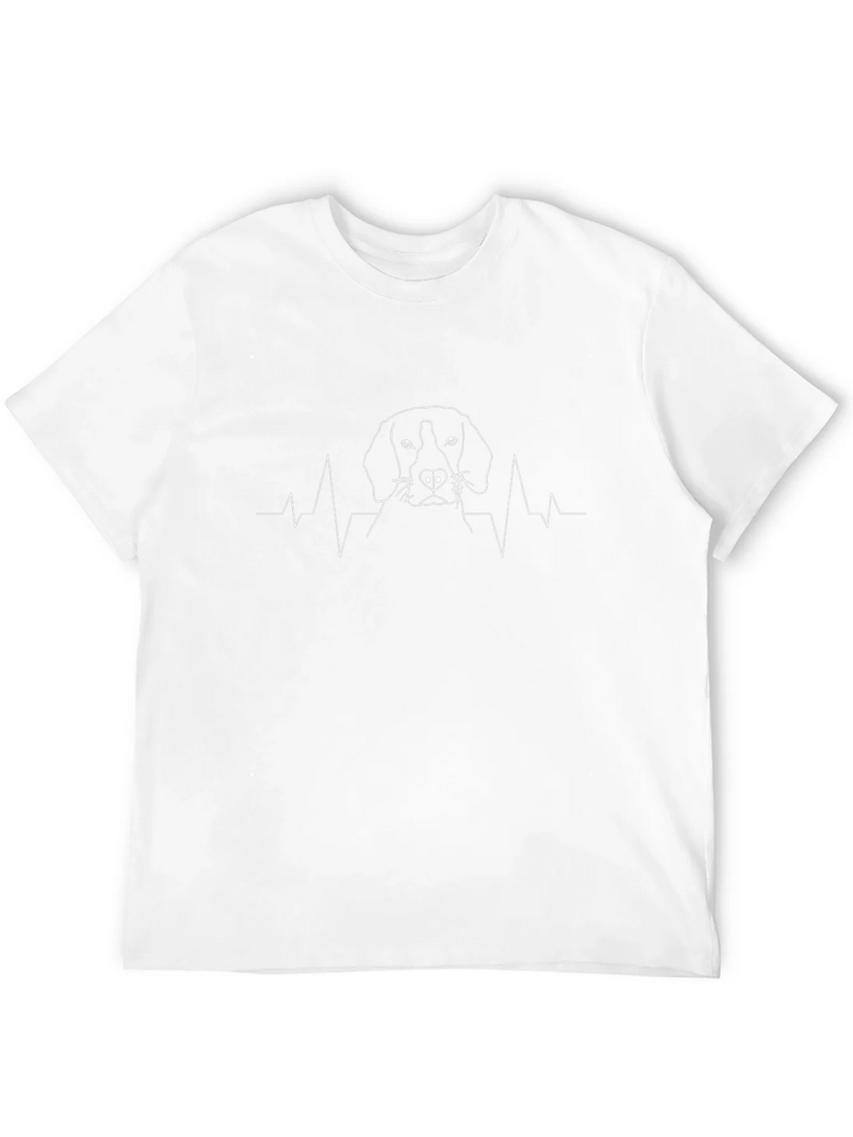 Dog Heartbeat Line Art T-Shirt product image 9