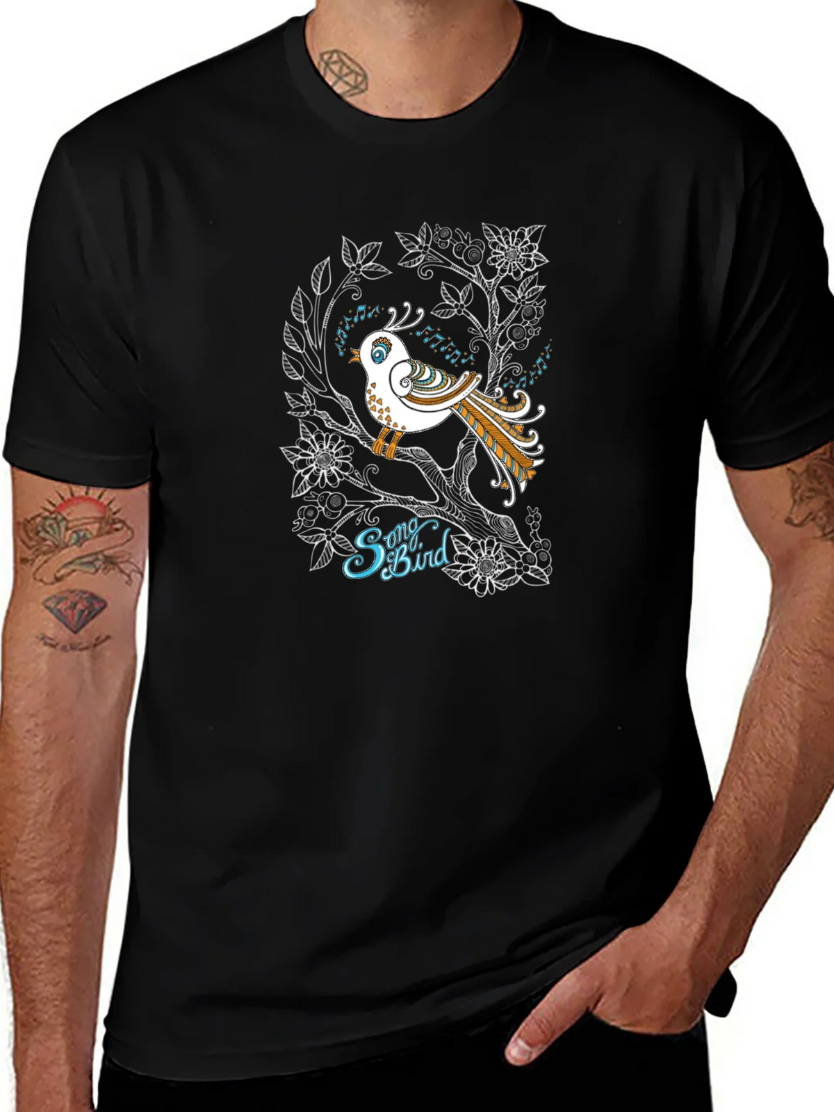 Songbird Graphic Tee - Unique Nature Design T-Shirt product image 1