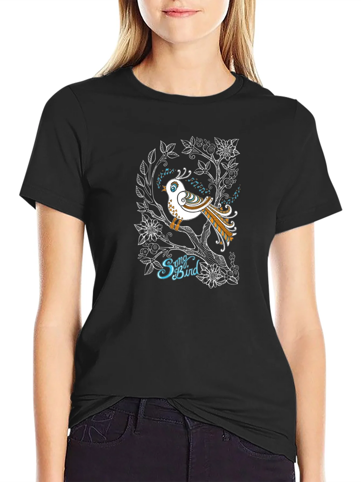 Songbird Graphic Tee - Unique Nature Design T-Shirt product image 2