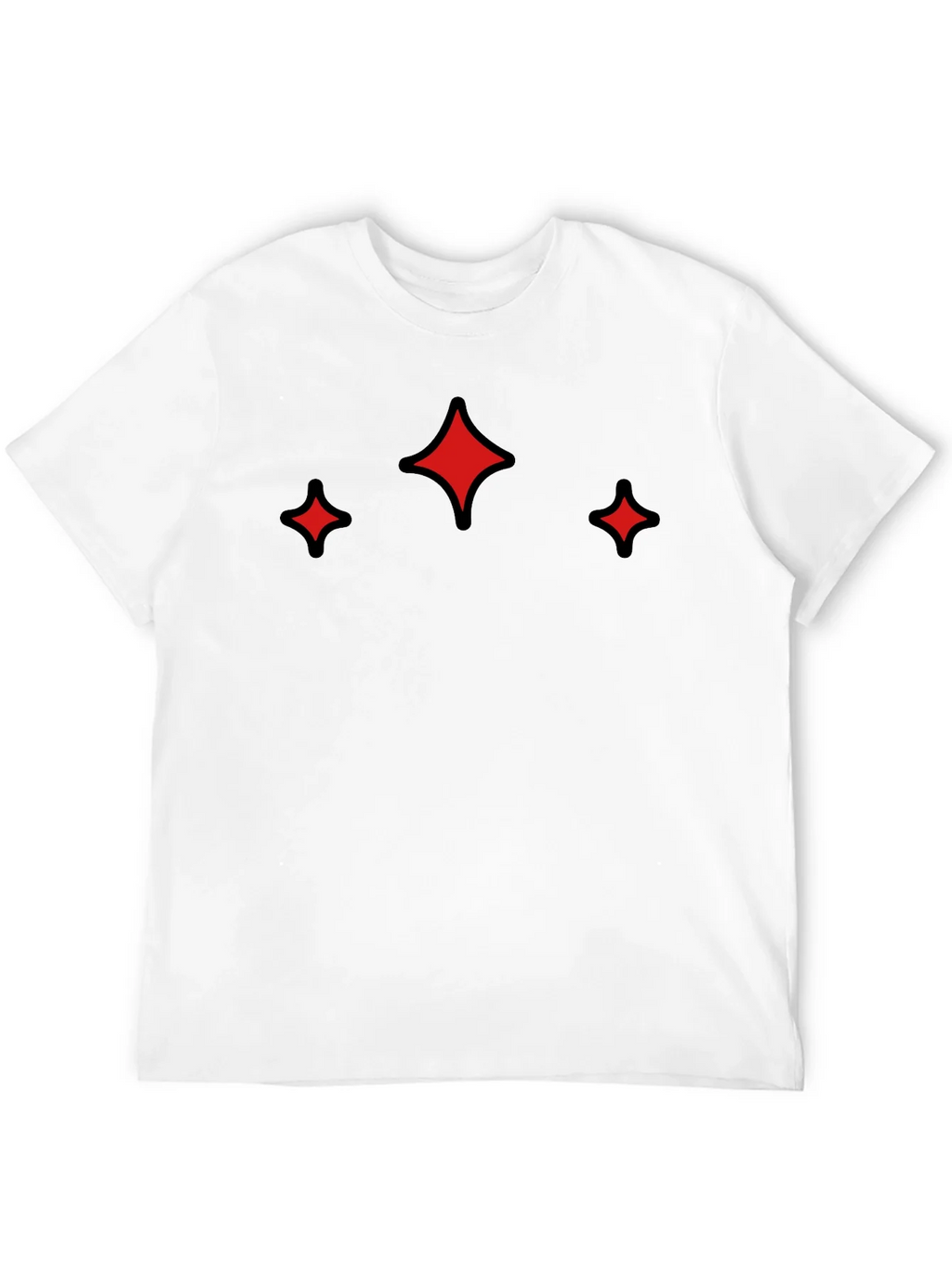 Modern Black Tee with Red Sparkle Design product image 11