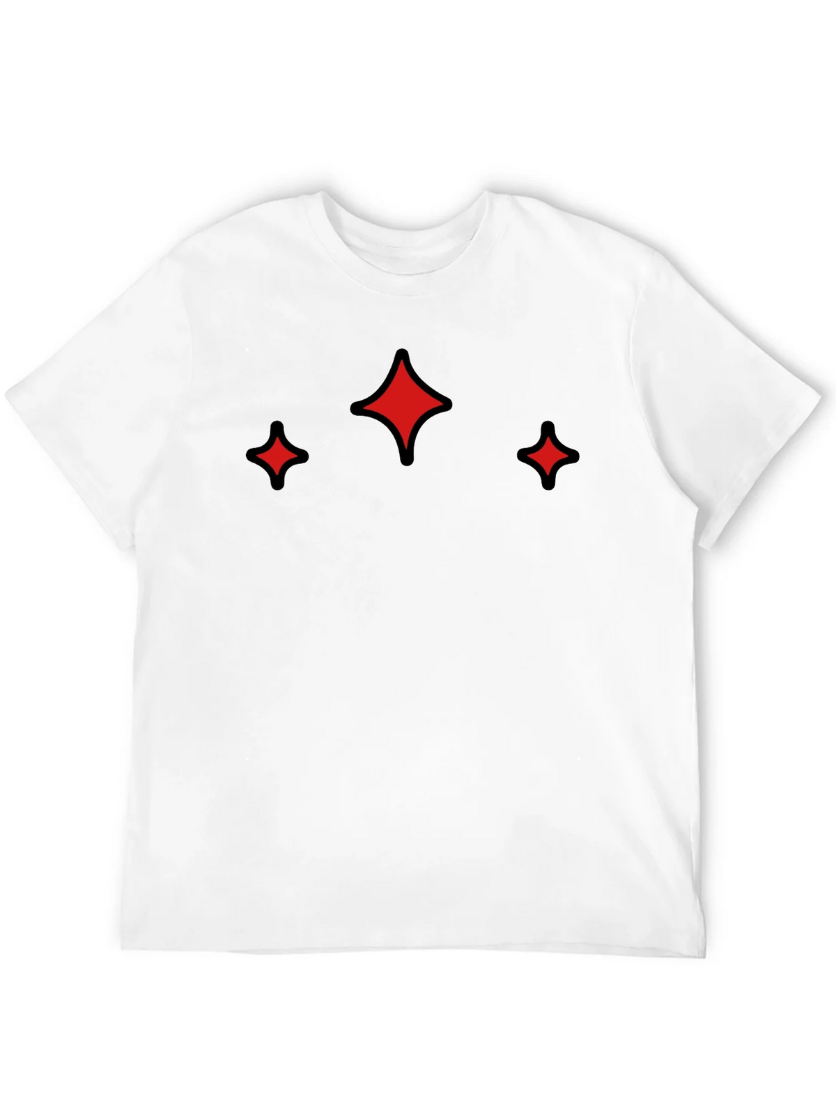 Modern Black Tee with Red Sparkle Design product image 11