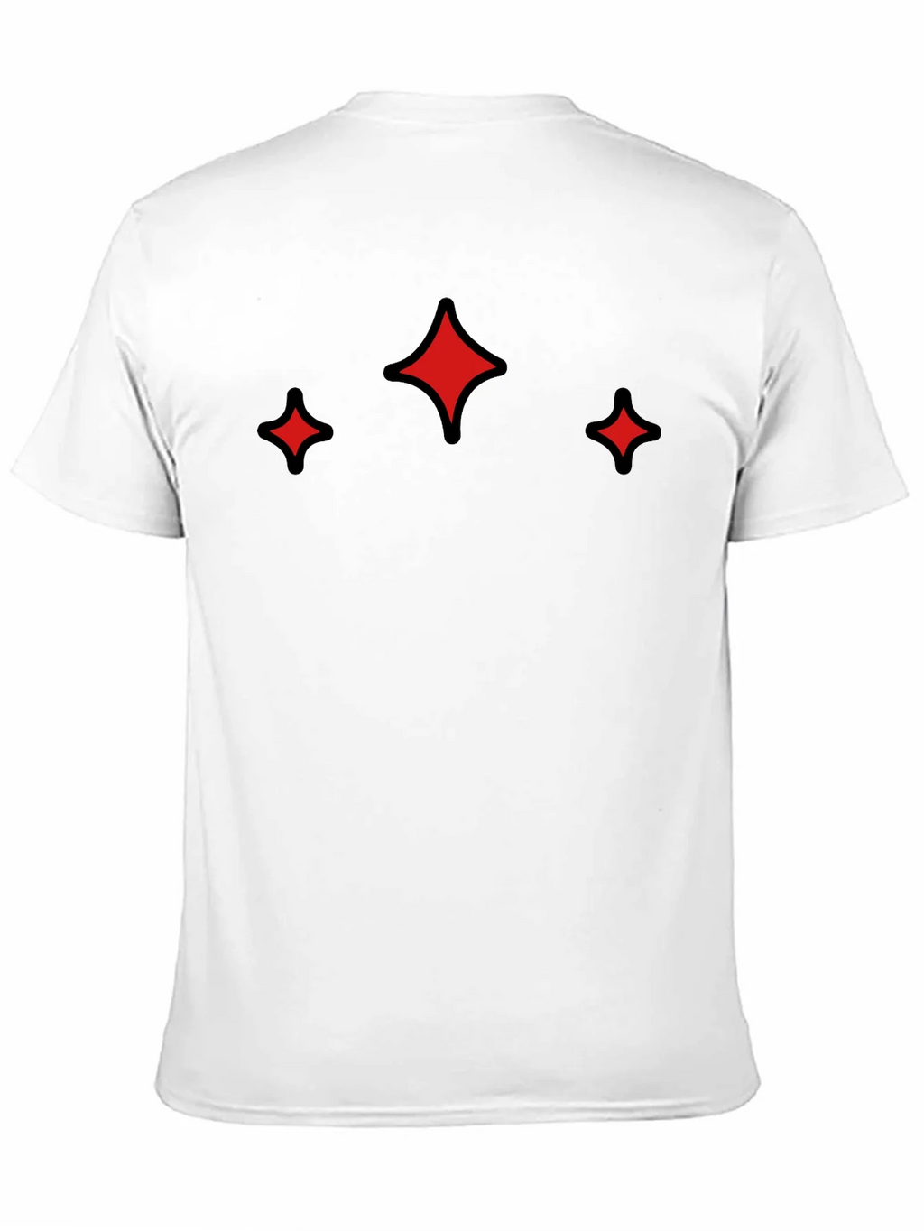 Modern Black Tee with Red Sparkle Design product image 10