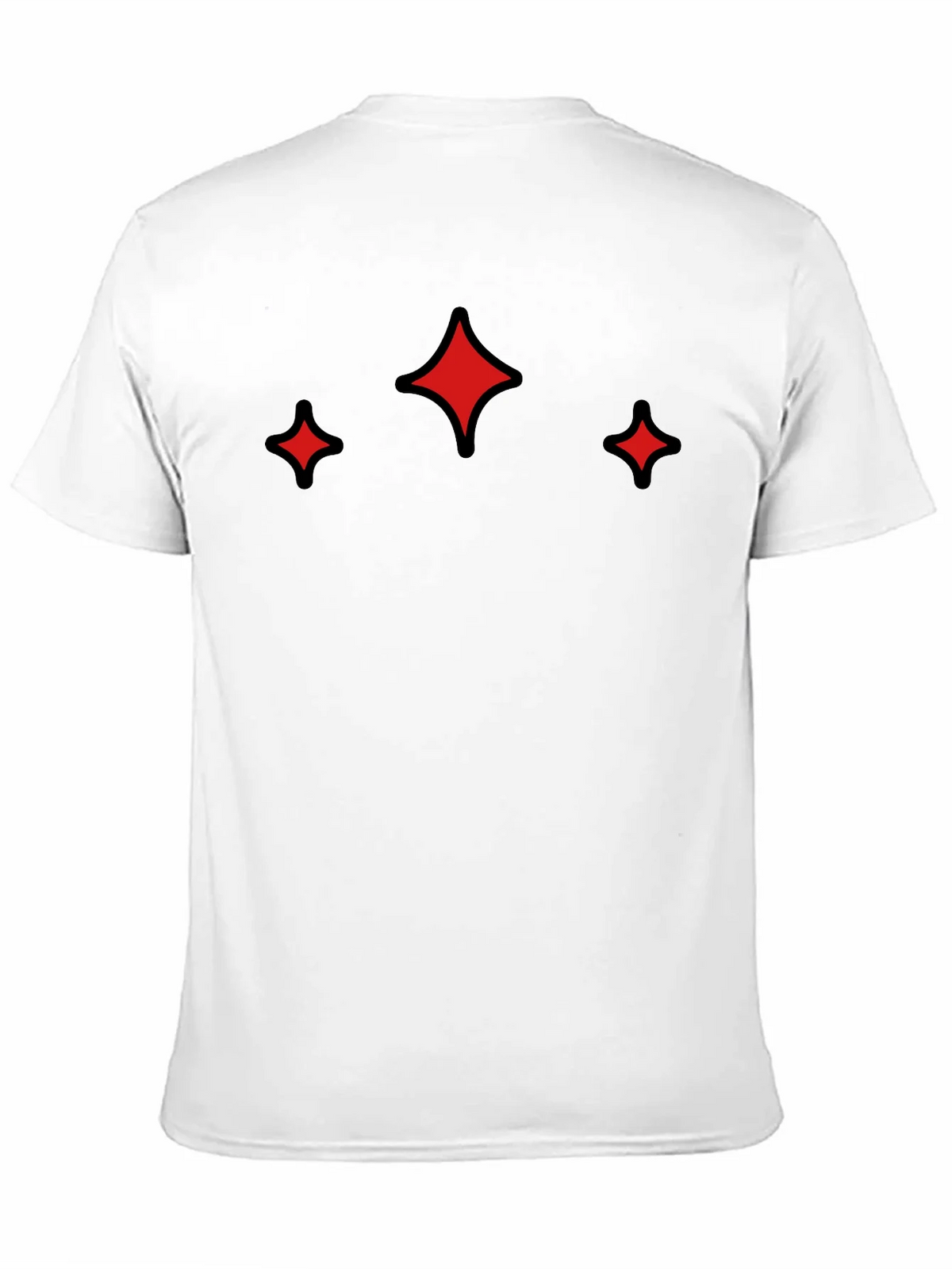 Modern Black Tee with Red Sparkle Design product image 10