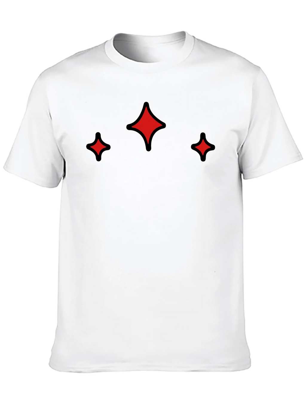 Modern Black Tee with Red Sparkle Design product image 9