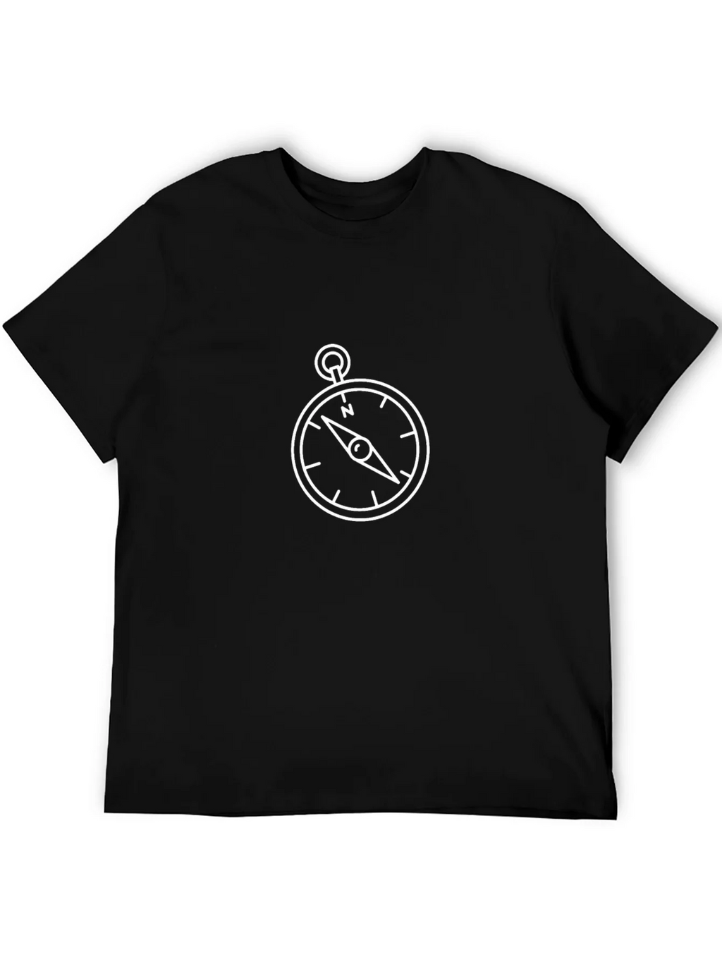 Compass Graphic Black T-Shirt product image 5