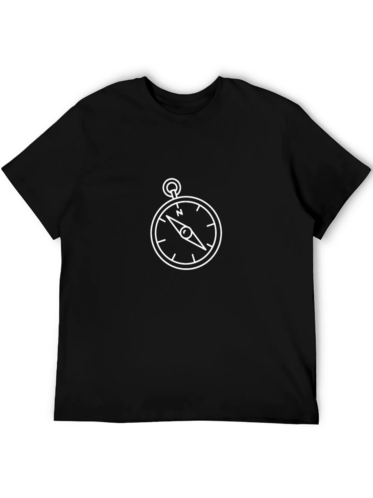 Compass Graphic Black T-Shirt product image 5
