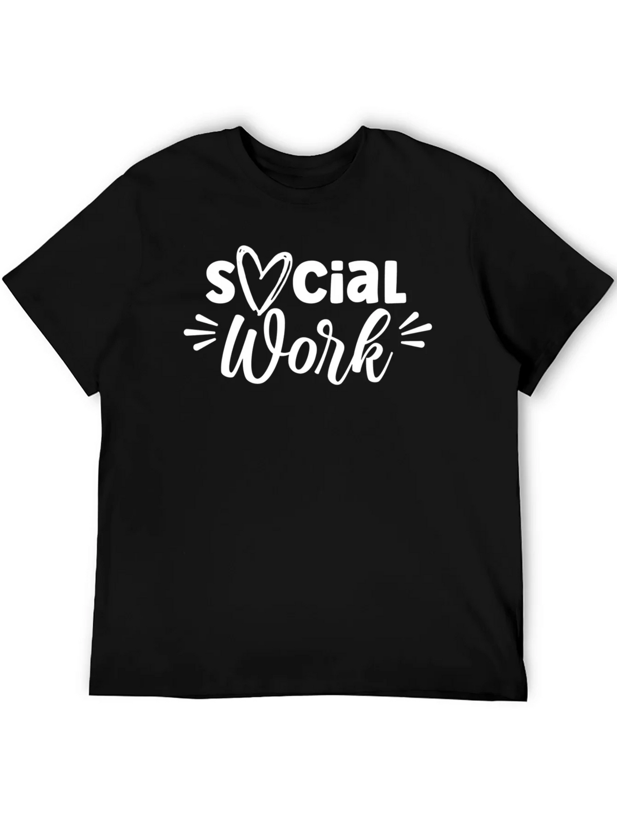 Social Work Heart Graphic Tee - Black product image 5