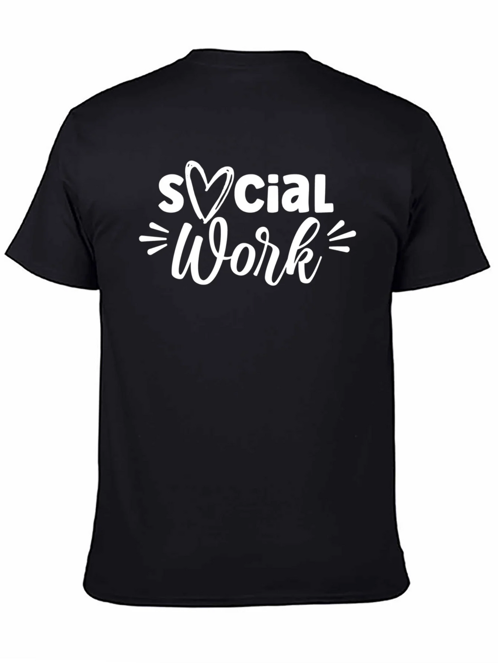 Social Work Heart Graphic Tee - Black product image 4