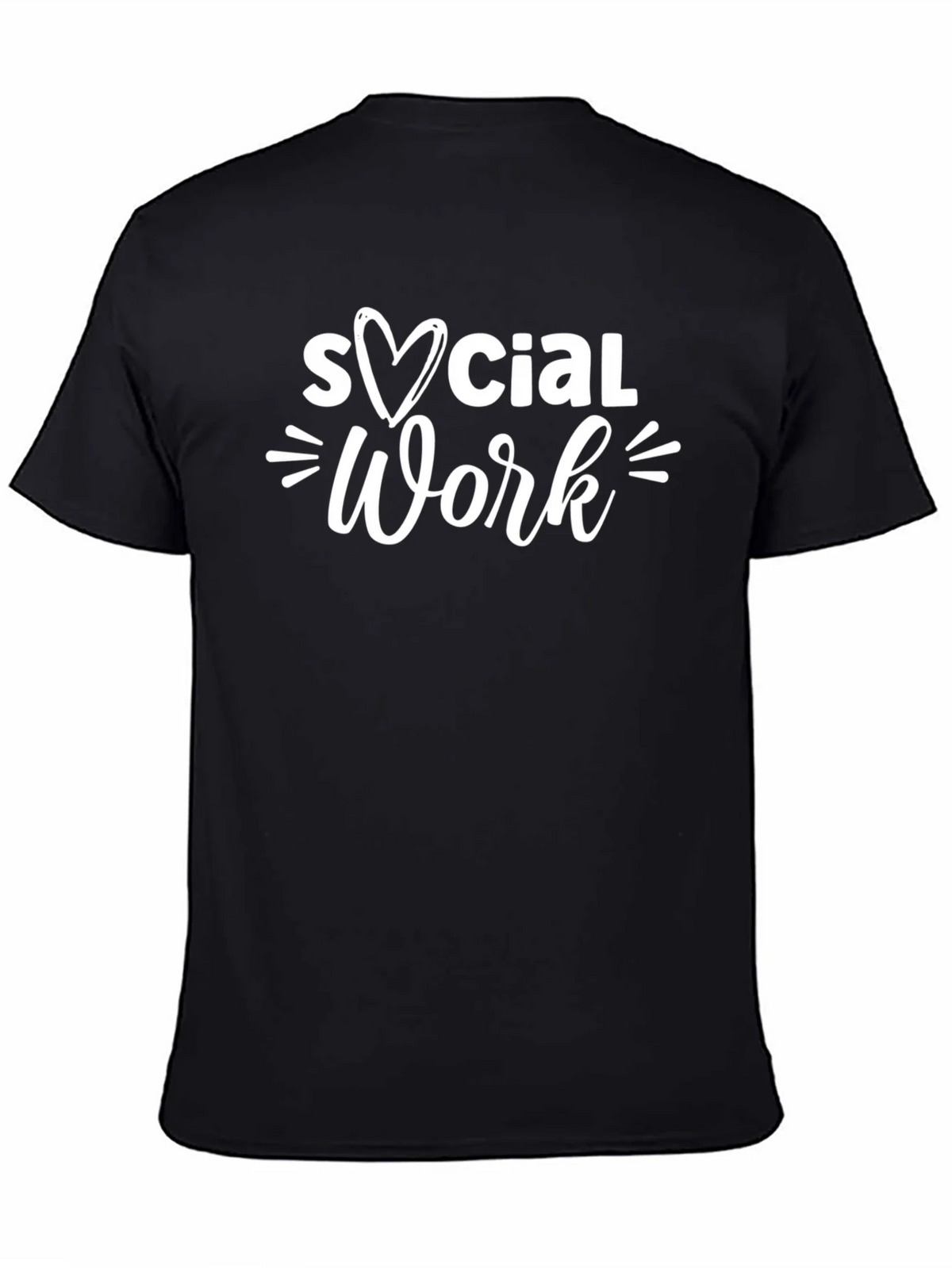 Social Work Heart Graphic Tee - Black product image 4
