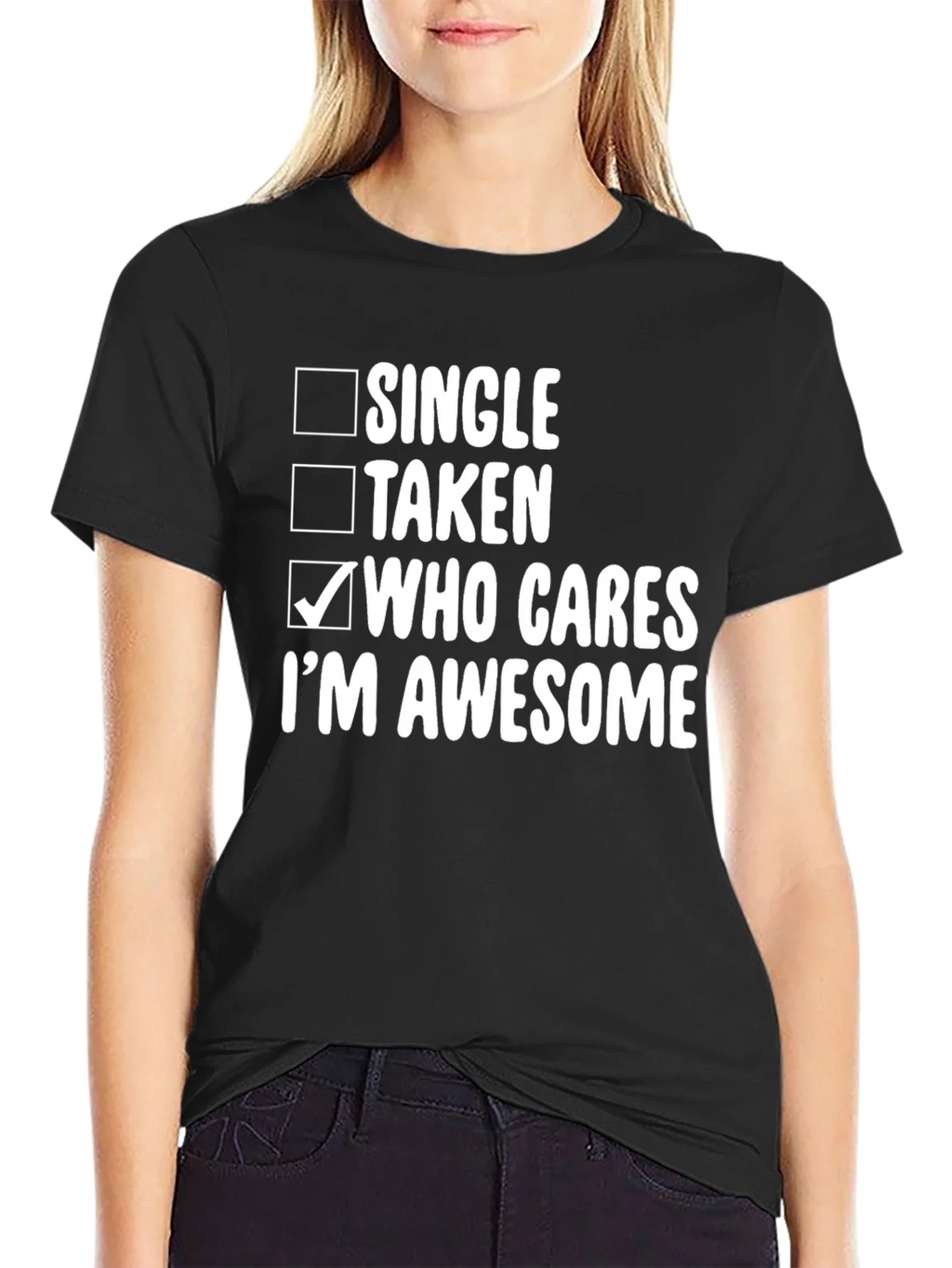 Who Cares Im Awesome T-Shirt product image 2