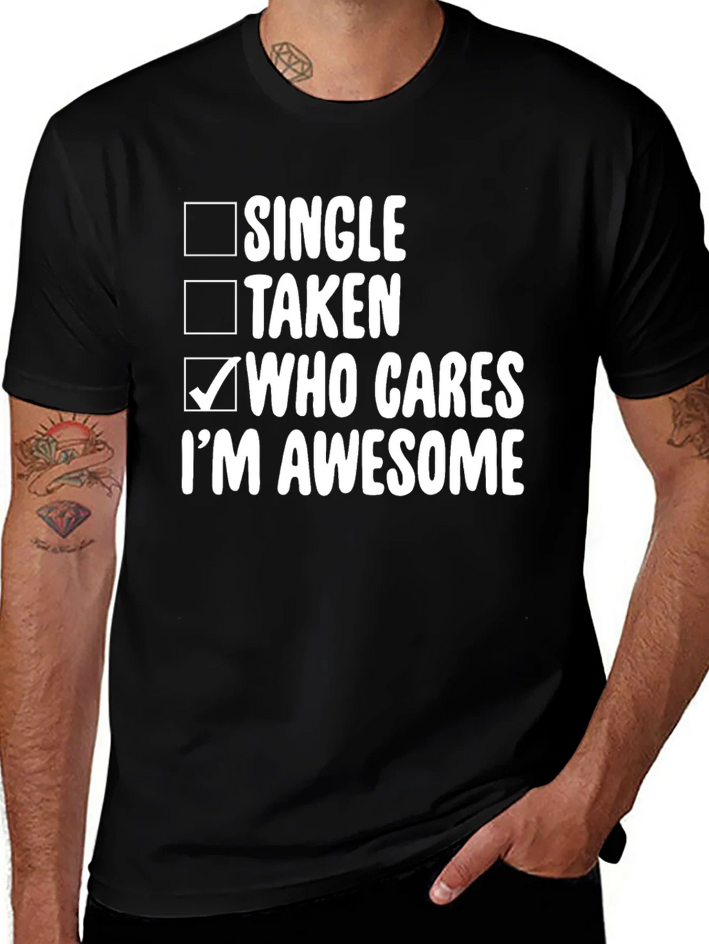 Who Cares Im Awesome T-Shirt product image 1