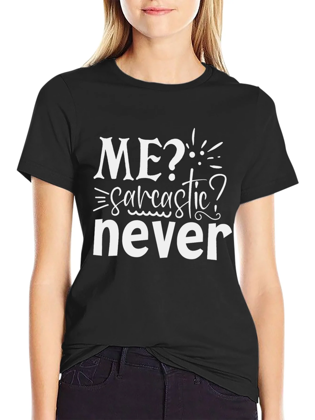 Sarcastic Never T-Shirt - Mens Novelty Tee product image 2