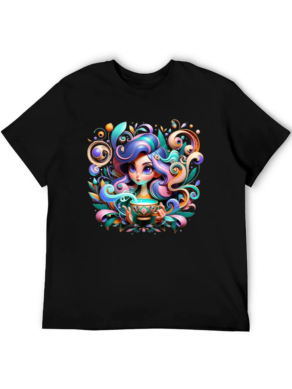 Whimsical Girl Graphic Tee - Unique Design product image 5