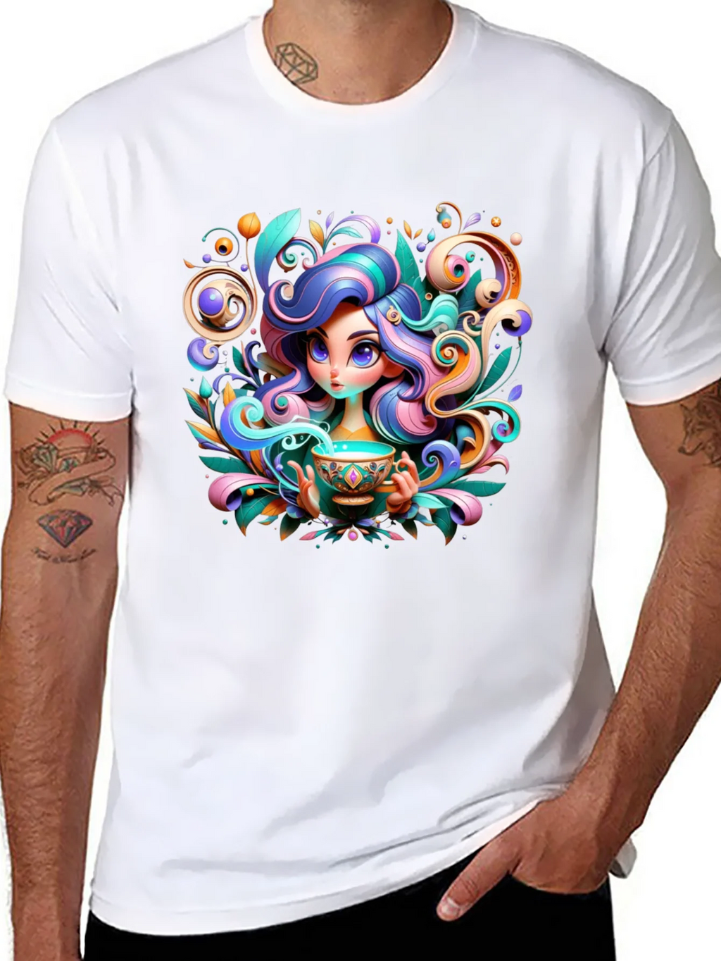 Whimsical Girl Graphic Tee - Unique Design product image 7