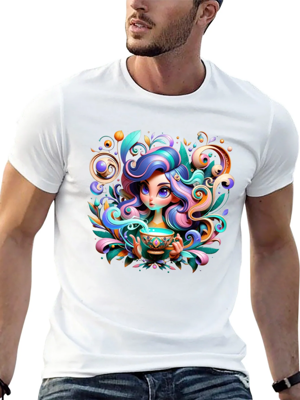 Whimsical Girl Graphic Tee - Unique Design product image 12