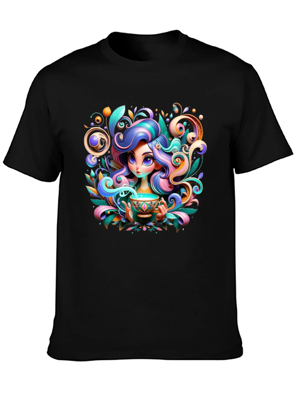 Whimsical Girl Graphic Tee - Unique Design product image 3