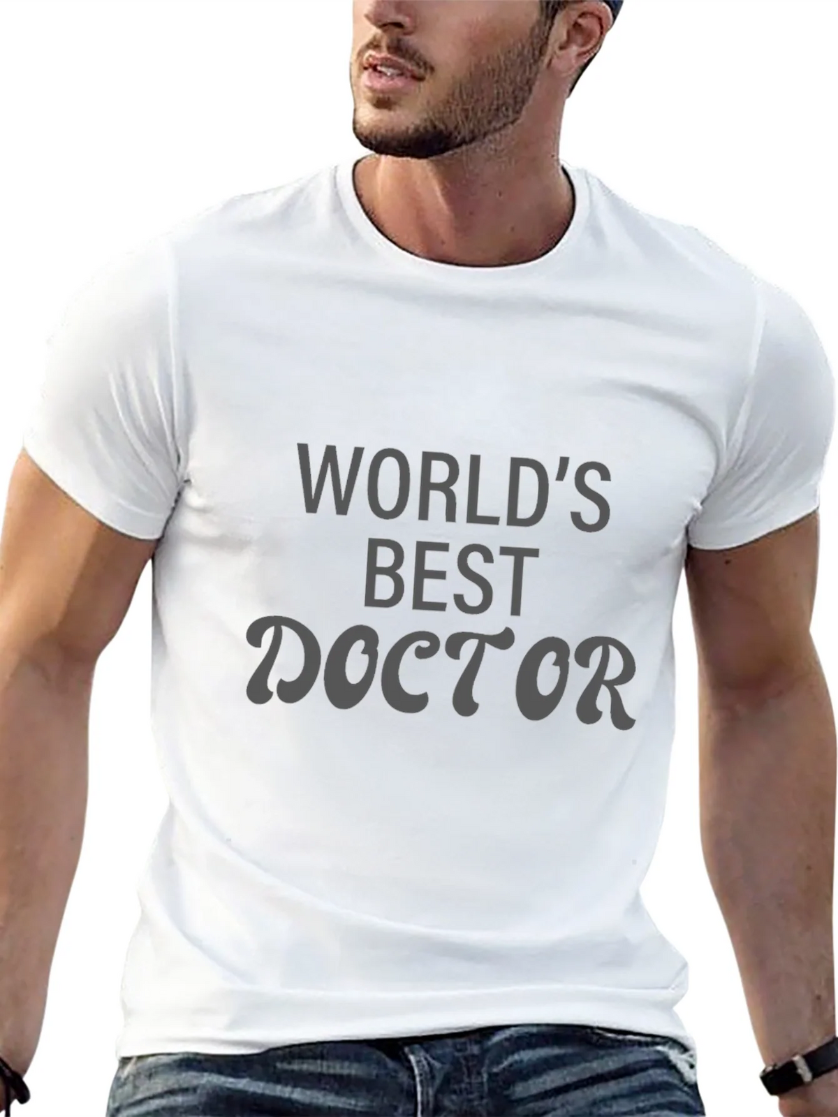 Worlds Best Doctor Black T-Shirt product image 12