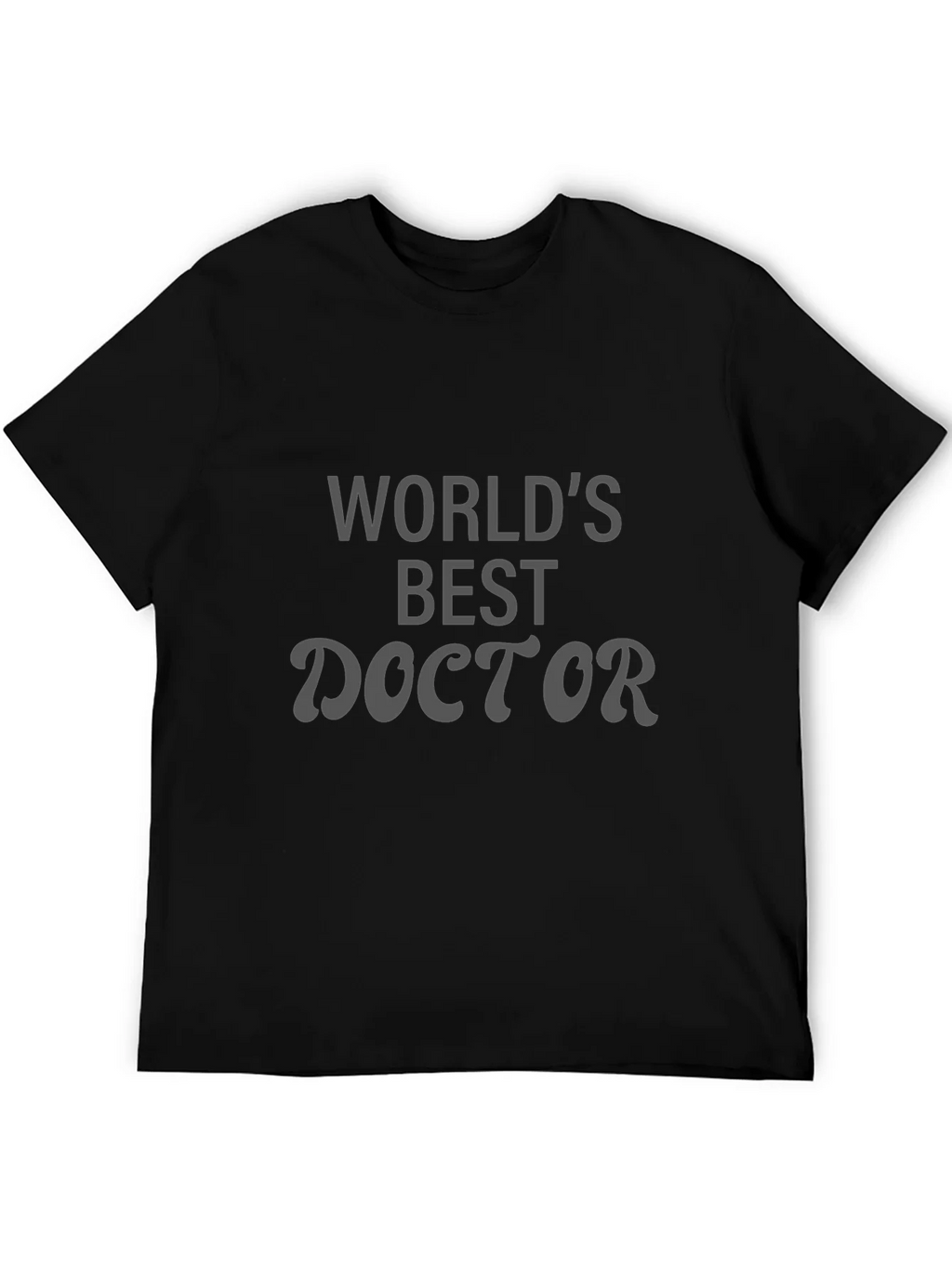 Worlds Best Doctor Black T-Shirt product image 5