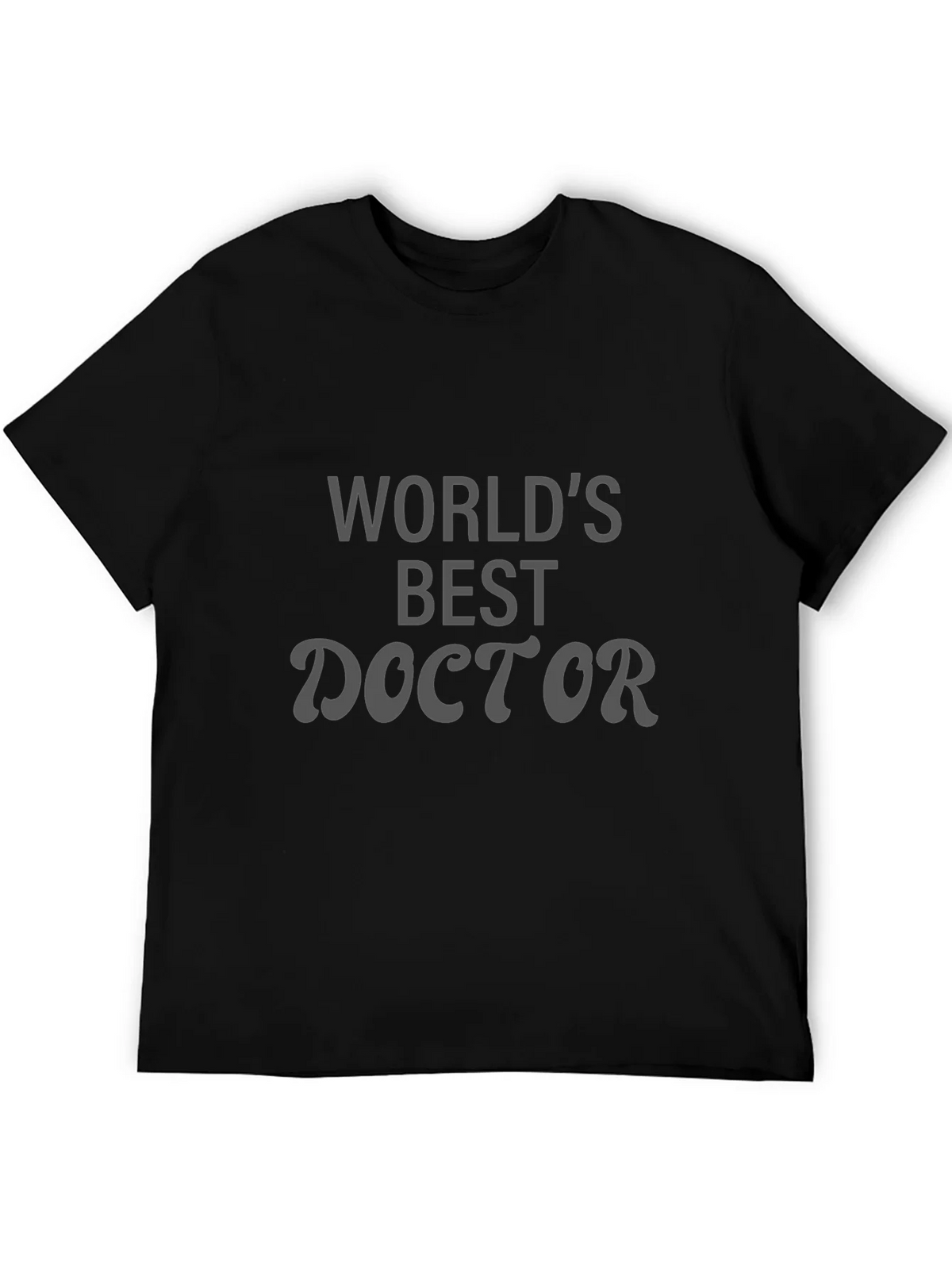 Worlds Best Doctor Black T-Shirt product image 5