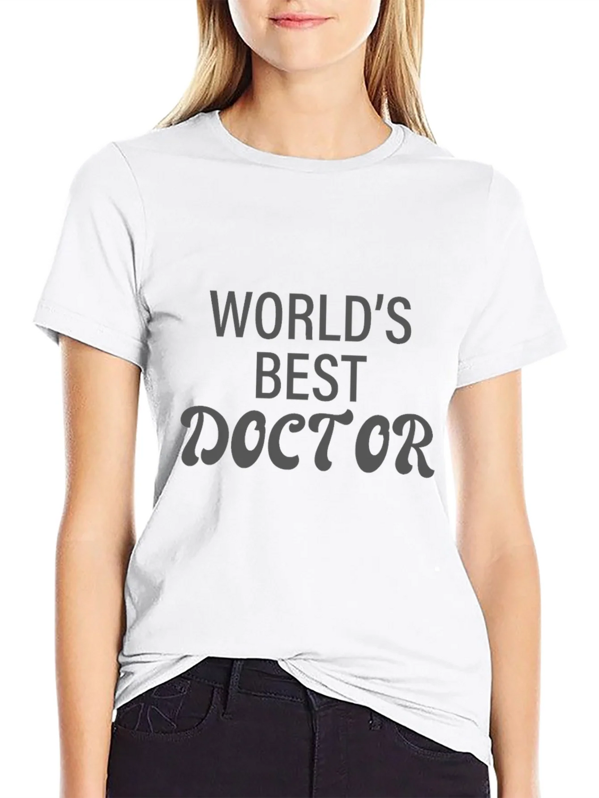 Worlds Best Doctor Black T-Shirt product image 8