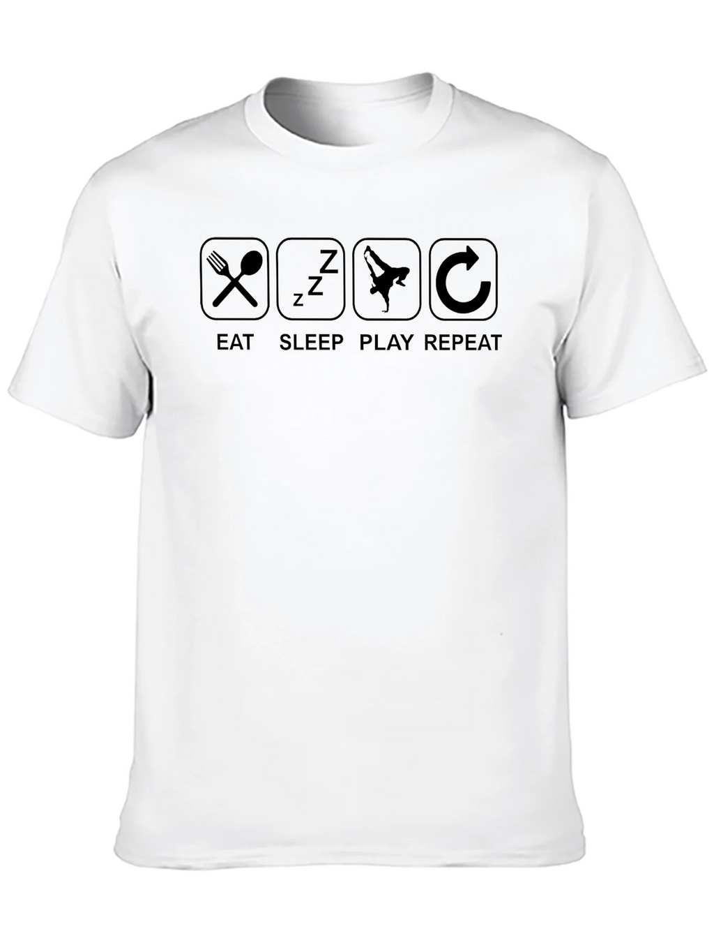 Eat Sleep Play Repeat Graphic T-Shirt product image 7