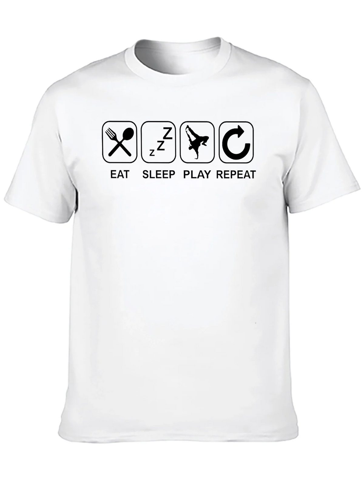 Eat Sleep Play Repeat Graphic T-Shirt product image 7