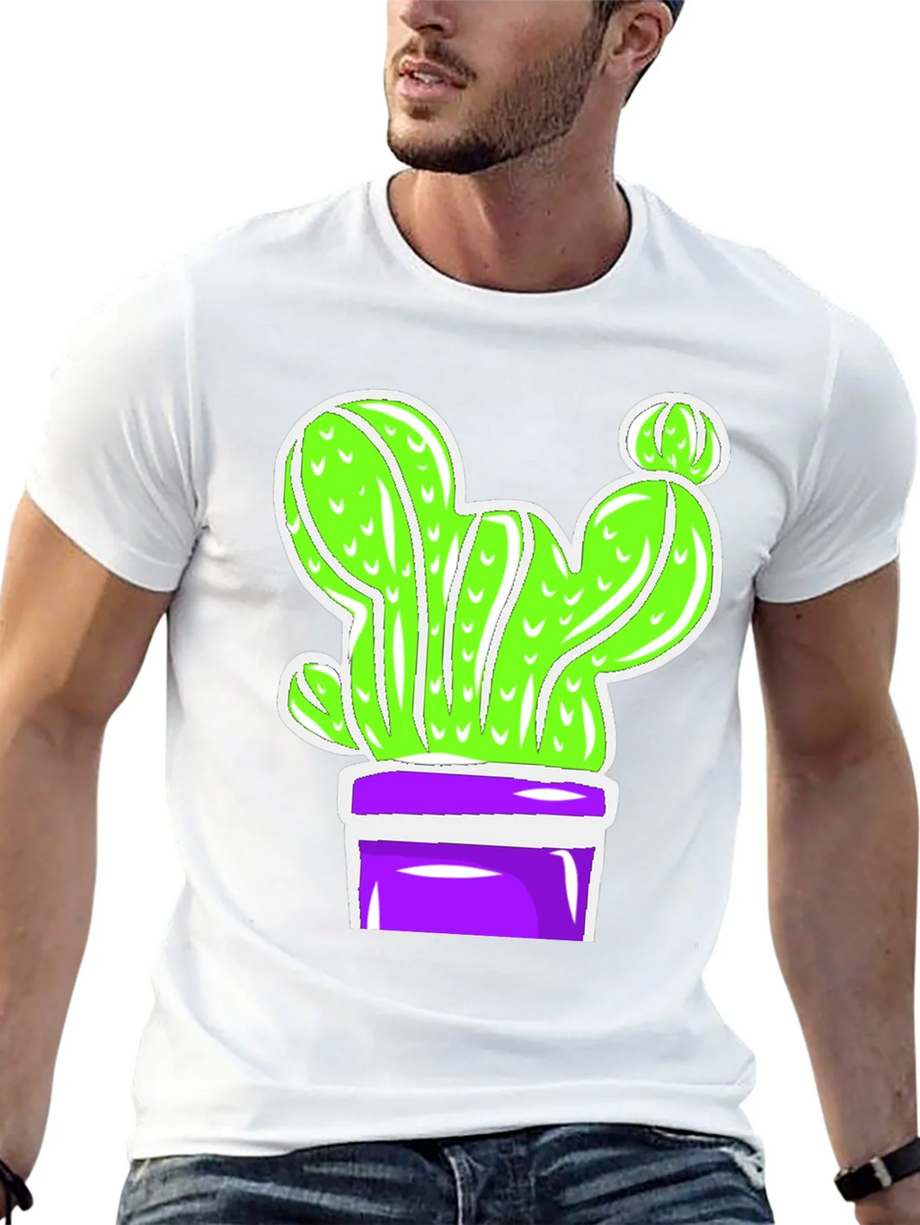 Cactus Graphic Tee - Potted Plant Humor Shirt product image 5