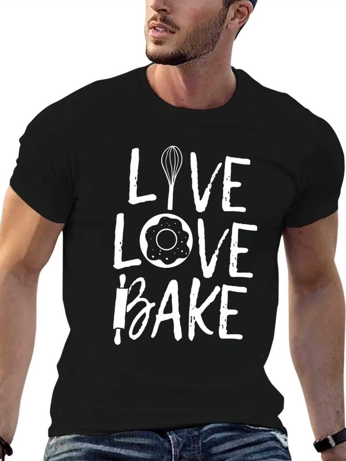 Live Love Bake T-Shirt - Baking Enthusiast Apparel product image 6