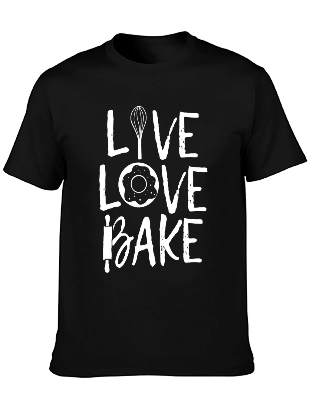 Live Love Bake T-Shirt - Baking Enthusiast Apparel product image 3