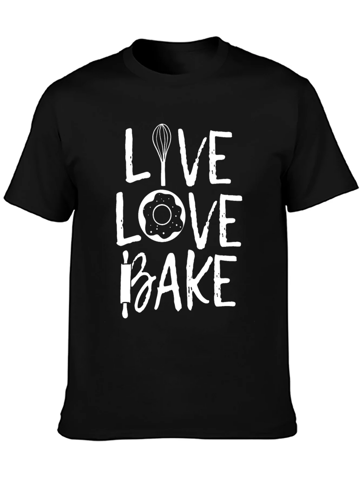 Live Love Bake T-Shirt - Baking Enthusiast Apparel product image 3