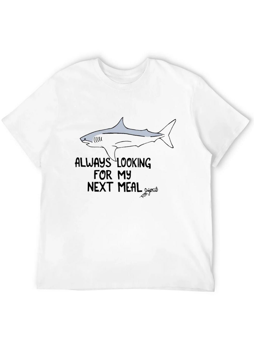 Always Looking Shark Graphic Black T-Shirt product image 11