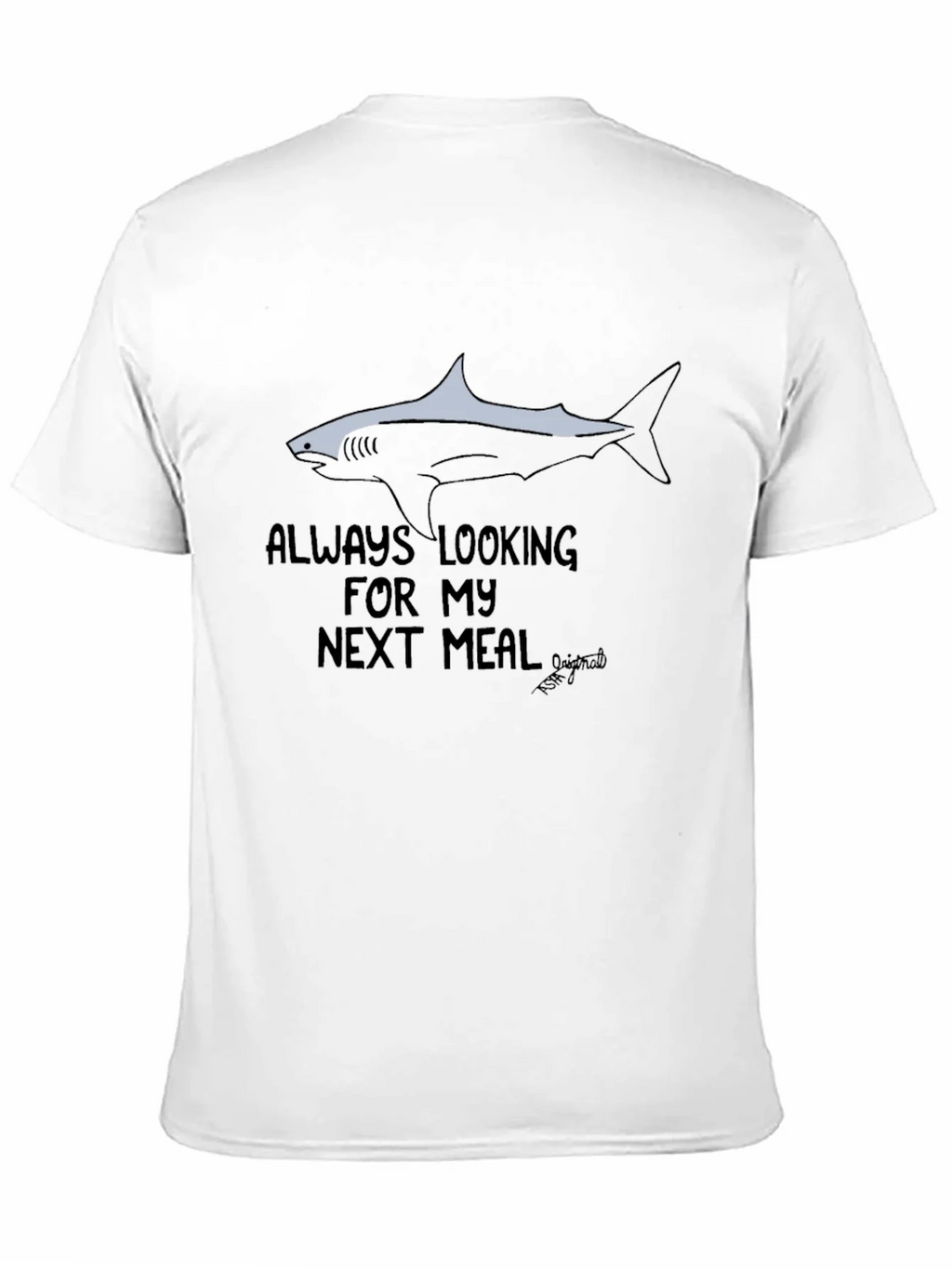 Always Looking Shark Graphic Black T-Shirt product image 10