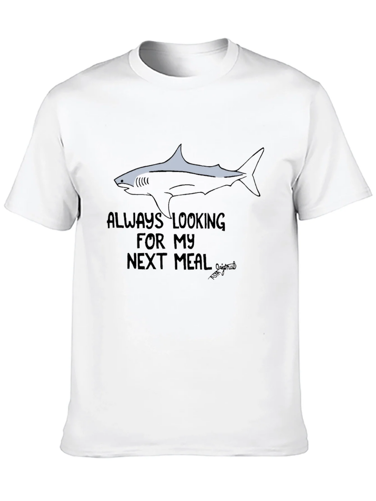 Always Looking Shark Graphic Black T-Shirt product image 9