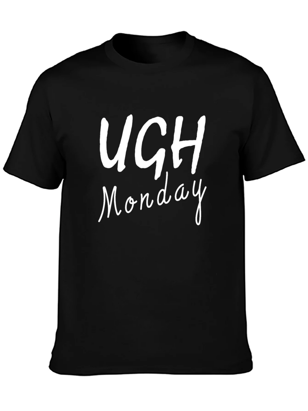 Ugh Monday Graphic Tee - Black T-Shirt product image 3