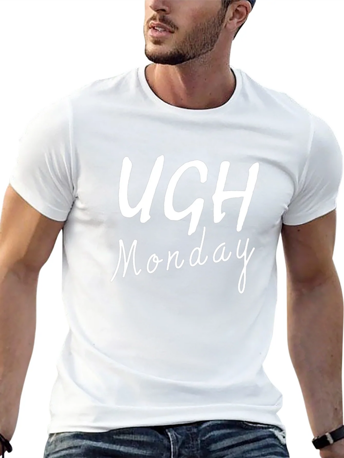 Ugh Monday Graphic Tee - Black T-Shirt product image 12