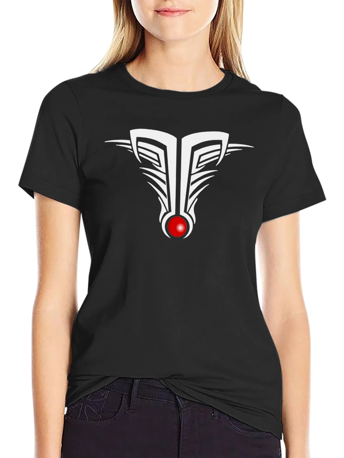 Tribal Design Black T-Shirt product image 2