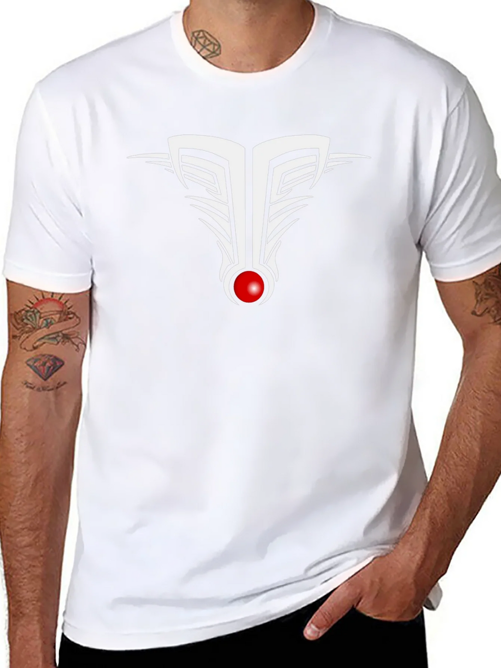 Tribal Design Black T-Shirt product image 5