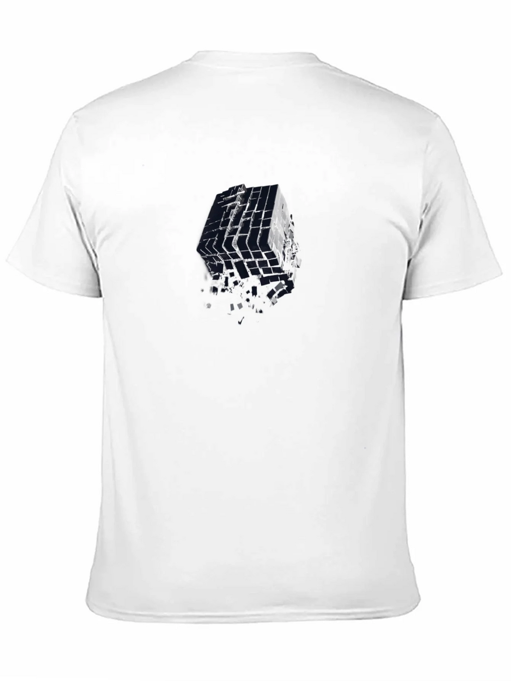Abstract Cube Graphic Tee - Modern Black T-Shirt product image 10