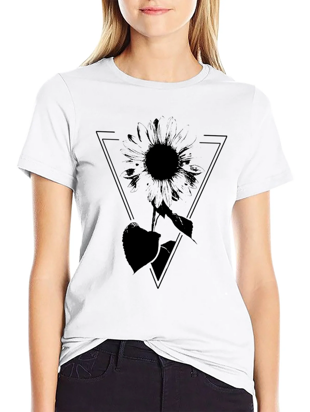 Black Sunflower Graphic Tee - Stylish Comfort product image 8